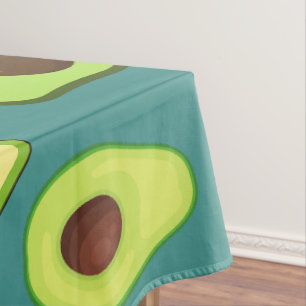 Nappe Coupe de Kawaii Avocado coupe été Motif dégradé