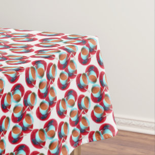 Nappe Coupe Turquoise Espresso couleur Soucoupe rouge ph