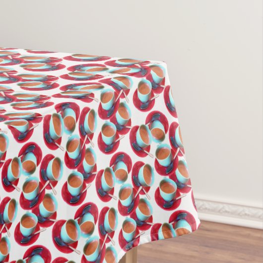 Nappe Coupe Turquoise Espresso couleur Soucoupe rouge ph (In Situ)