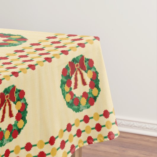 Nappe Couronne de fête tricotée (In Situ)