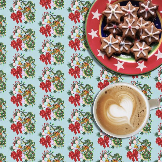 Nappe Couronne de Noël du dragon chinois