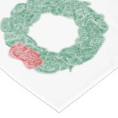 Nappe Couronnes de Noël (Angle)