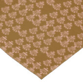 Nappe Couronnes roses marron (Angle)