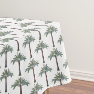 Nappe Coutume tropicale peinte à la main de palmier