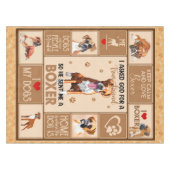 Nappe Couverture de chien de boîte personnalisée, (Devant (Horizontal))