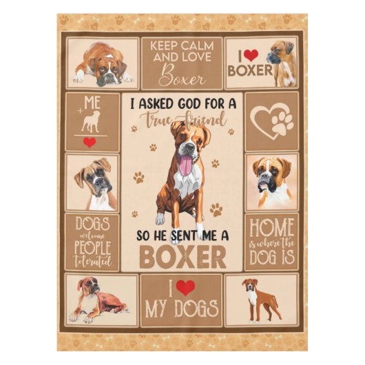 Nappe Couverture de chien de boîte personnalisée, (Devant)