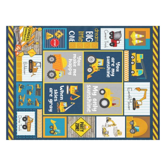 Nappe Couverture de construction, cadeaux de constructio (Devant (Horizontal))