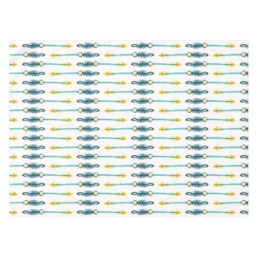 Nappe couverture de table chic jaune flèches (Devant (Horizontal))