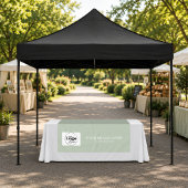 Nappe Couvre-table avec logo de marque Vert Sauge