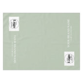 Nappe Couvre-table avec logo de marque Vert Sauge (Devant (Horizontal))