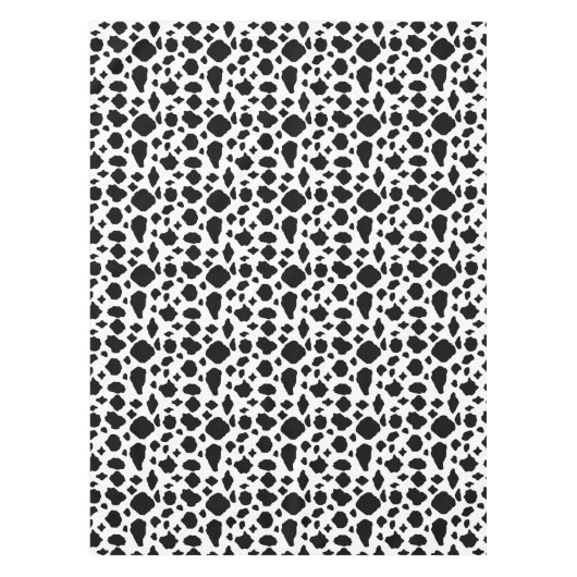 Nappe Cow Pattern Black White Country (Devant)