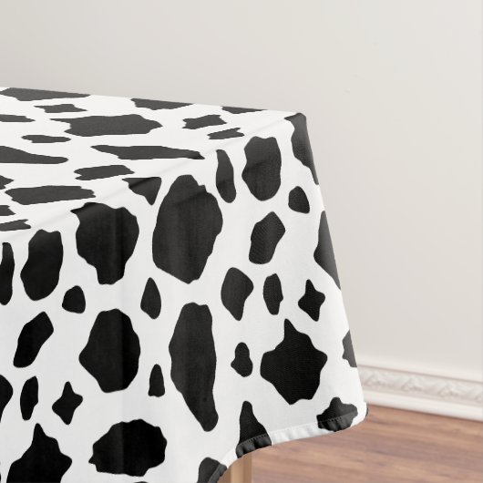 Nappe Cow Pattern Black White Country (In Situ)