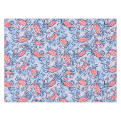 Nappe Crabe Bleu Clair / Crabes à Rayures Rouges Étoile (Devant (Horizontal))