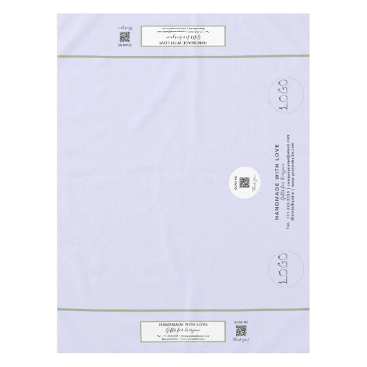 Nappe Craft Show Lavender Green 52 x 70 QR Code (Devant)