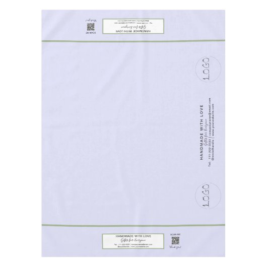 Nappe Craft Show Lavender Green 52 x 70 QR Code (Devant)