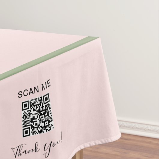 Nappe Craft Show Pink Green 60 x 104 QR Code (In Situ)
