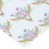 Nappe Crâne animal Boho avec papillons et fleurs (Angle)