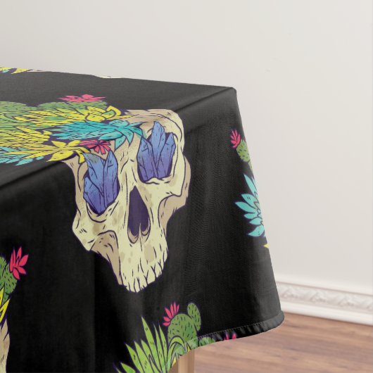Nappe Crâne avec cristaux et succulents (In Situ)