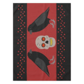 Nappe Crâne gothique et ravens du gardien Halloween (Devant)