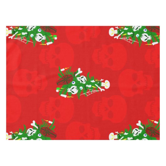 Nappe crâne hideux de Noël (Devant (Horizontal))