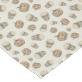 Nappe Crânes et Citrouille Motif d'Halloween (Angle)