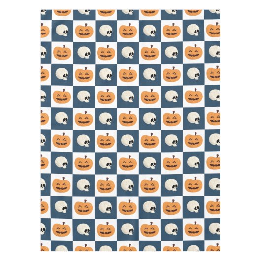 Nappe Crânes et Citrouilles (Devant)