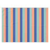 Nappe Cravate à rayures orange et bleu (Devant (Horizontal))