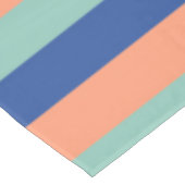 Nappe Cravate à rayures orange et bleu (Angle)