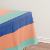 Nappe Cravate à rayures orange et bleu (In Situ)