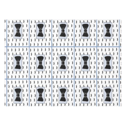 Nappe Cravate de moustache et de cou en tissu (Devant (Horizontal))