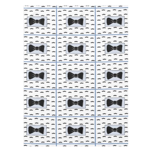 Nappe Cravate de moustache et de cou en tissu (Devant)