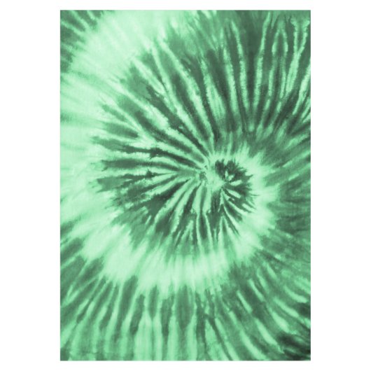 Nappe Cravate-Dye Spirale - Vert (Devant)