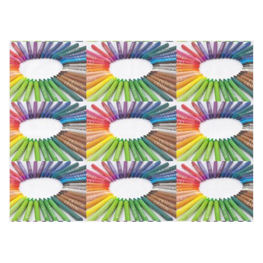 Nappe Crayons colorés de craie (Devant (Horizontal))