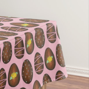 Nappe Crème au chocolat Bonbon aux oeufs de Pâques rose