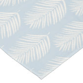 Nappe Crème de feuille de palmier et bleu clair (Angle)