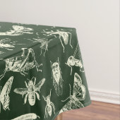 Nappe Crème d'insectes scientifiques d'antiquité et vert (In Situ)