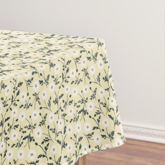 Nappe Crème jaune beurré Motif de marguerite de ferme mo (In Situ)