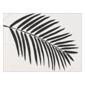 Nappe Crème Tropicale Feuille De Palme Blanc Et Noir (Devant (Horizontal))