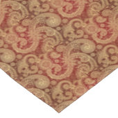 Nappe Crème vintage et Paisley rouge (Angle)
