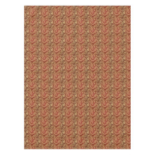 Nappe Crème vintage et Paisley rouge