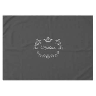 Nappe Crête de couronne gris personnalisée