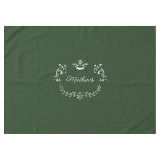 Nappe Crête de couronne vert foncé personnalisée