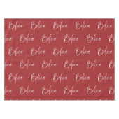 Nappe Croire Rouge Blanc Vacances modernes Noël (Devant (Horizontal))