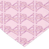 Nappe Croix Chi Ro rose carrelée avec initiales (Angle)