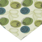 Nappe Croquis vert Olive Dessin Cuisine Motif (Angle)