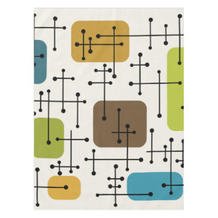 Nappe Crosshairs d'art de l'ère Eames dans les années 19