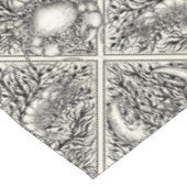 Nappe Crustacéen en noir et blanc naturel (Angle)