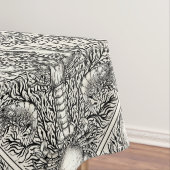 Nappe Crustacéen en noir et blanc naturel (In Situ)