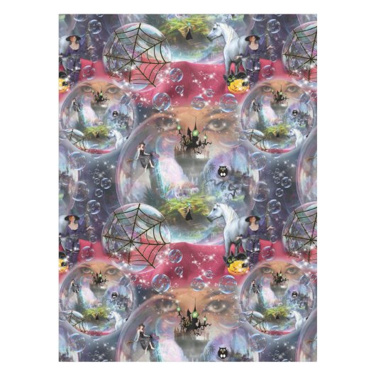 Nappe Crystal Ball Halloween sorcière (Devant)