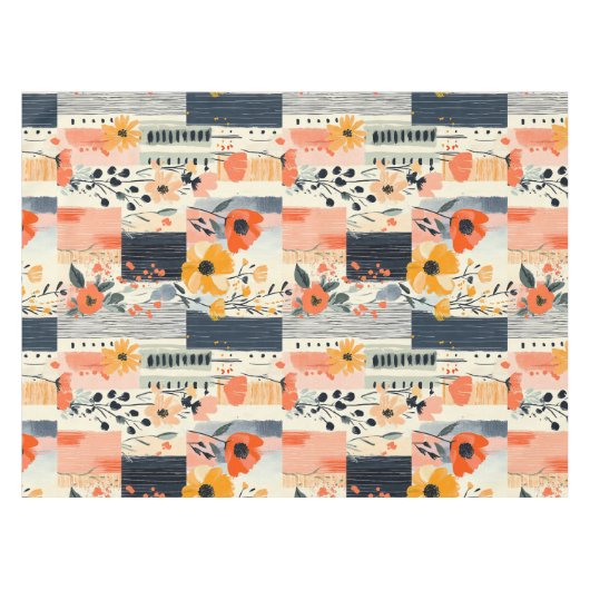 Nappe Cuisine à chaume florale Boho (Devant (Horizontal))